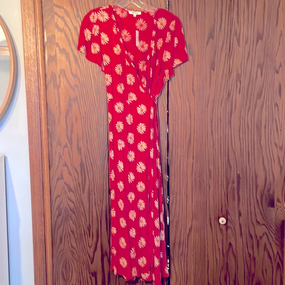 Madewell Wrap Midi Dress